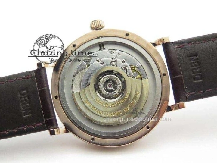 MIROTIME 0406 Modern Portofino SCHAFFHAUSEN RG MKF 1:1 V2 Best Edition White Dial On Brown Leather Strap A 7344